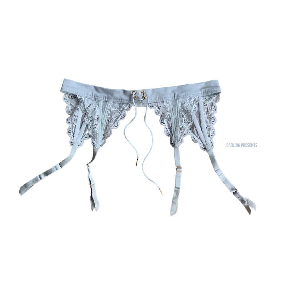Victoria’s Secret Lace & Satin Garter Belt Women Color Blue Size XS/S